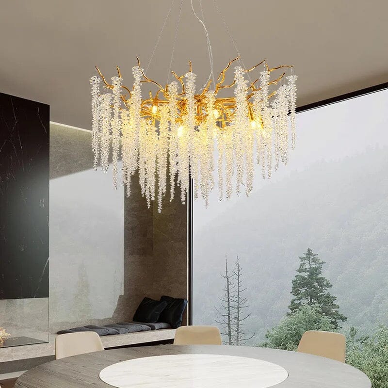 NYRA Branch Glass Chandelier