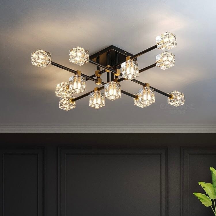 Black Cube Chandelier