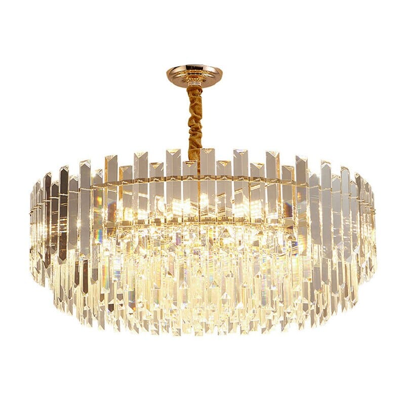 LED Round Golden Crystal Lamp