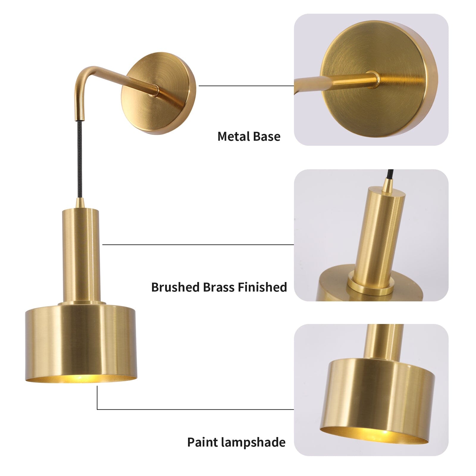 Alma Gold Wall Lamp