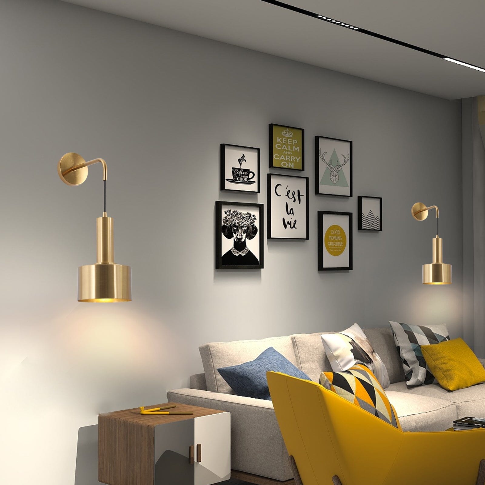 Alma Gold Wall Lamp