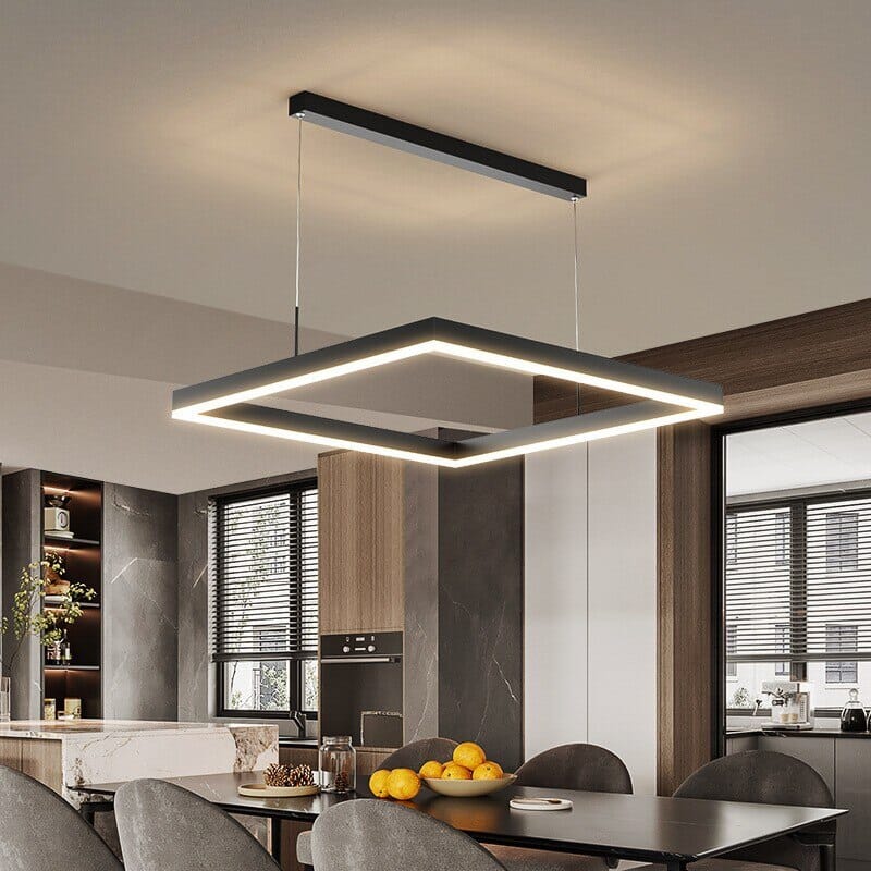 Square pendant chandelier