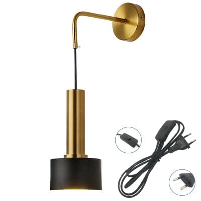 Modern Black And Gold Sconce