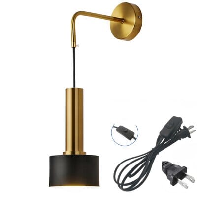 Modern Black And Gold Sconce