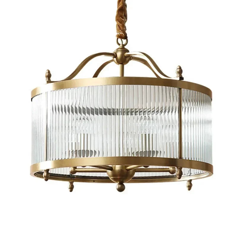 Grayson Golden Glass Chandelier