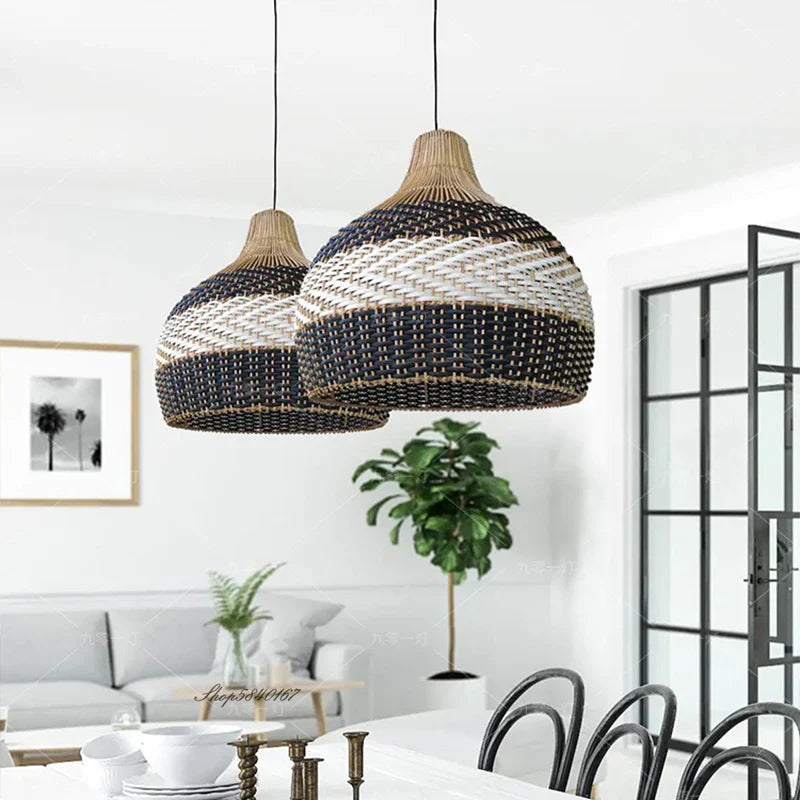 Sofia Rattan Pendant