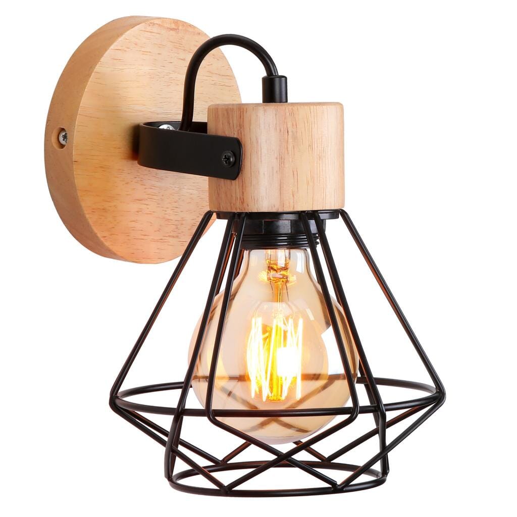 Nordic Vintage Wood Lights