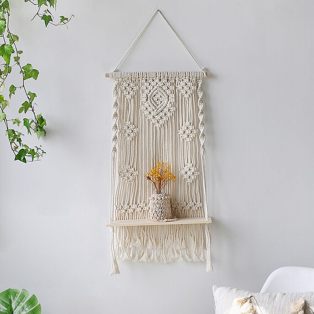 Macrame Wall Hanging Shelves