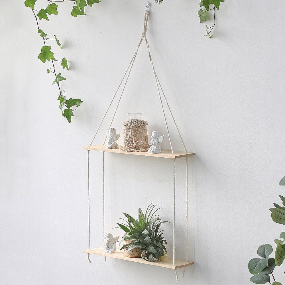 Macrame Wall Hanging Shelves