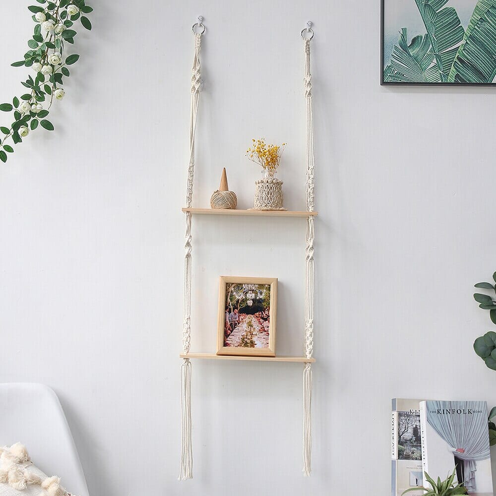 Macrame Wall Hanging Shelves