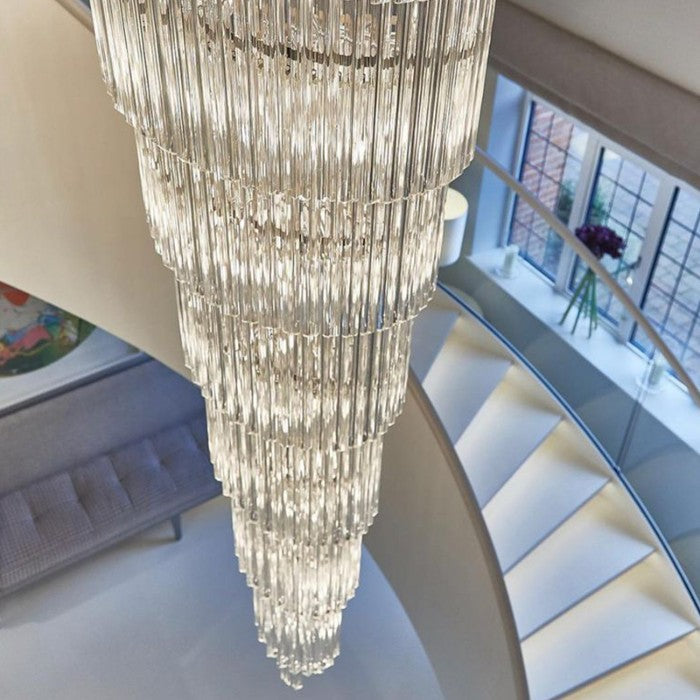 Eustone Spiral Crystal Chandelier